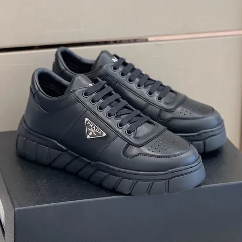 Prada Mens Shoes Casual Luxury Brand Breathable Sneakers with Original Box