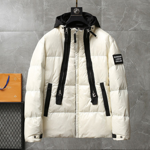 Burberry Design Mens Womens Winter Windprood Down Jackets Keep Warm 90% White Duck Down