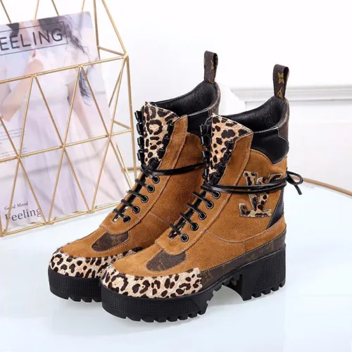 Louis Vuitton Women Shoes Boots LAUREATE PLATFORM DESERT BOOT Luxury Brand 1A5NOD