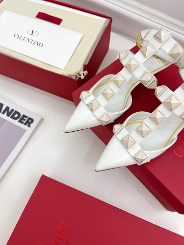 Valentino Women Shoes Mule Flip Flop Sandals ROMAN STUD SLIDE SANDAL IN QUILTED NAPPA with Original Box Luxury Brand 5cm Heel Design