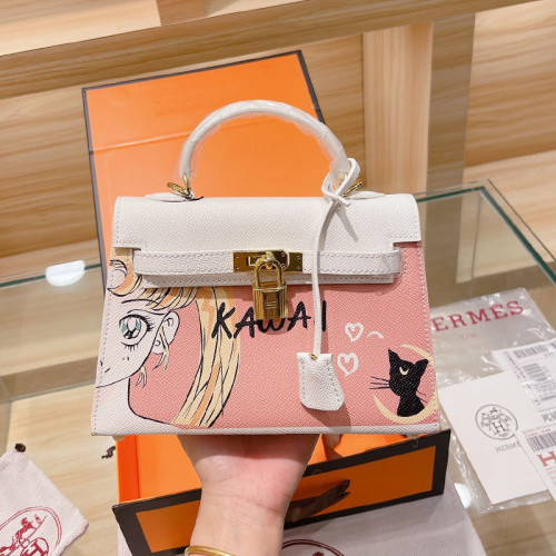 Hermes Womens Bags Handbags Luxury Brand Fashion Hermès Kelly Mini Kelly Second Generation Totes