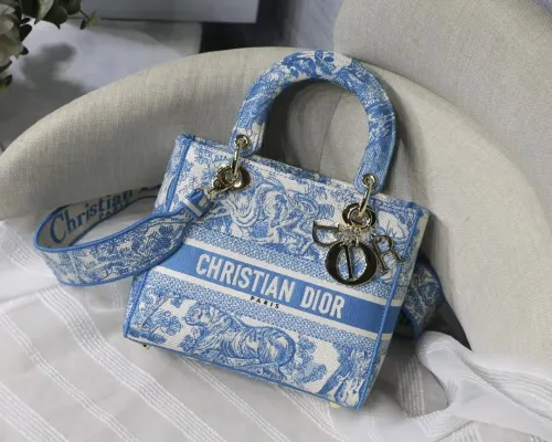 Dior Womens Bags Handbags Luxury Fashion Dior MEDIUM LADY D-LITE BAG with Original Box