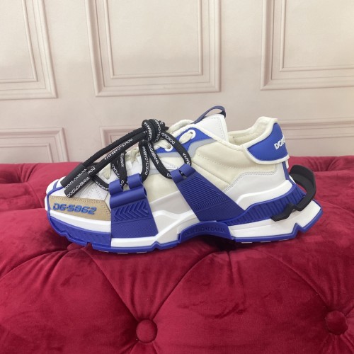 Dolce&Gabbana Men Shoes Sneakers Luxury Brand Mixed-material Daymaster sneakers with DG logo CS1941AQ7098B706