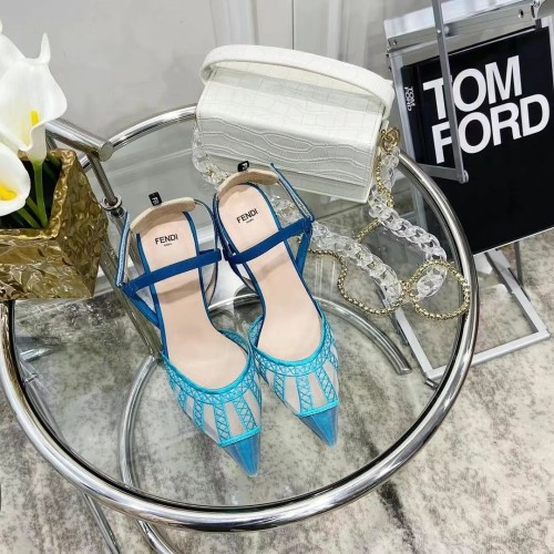 Fendi Womens Shoes Pump High Heels 9.5cm COLIBRI LITE SLINGBACKS