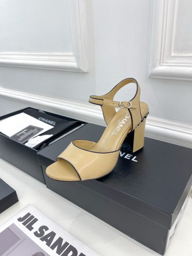Chanel Womens Shoes Sandals Slippers Luxury Brand Design with Original Box Women Slippers 8cm Heel