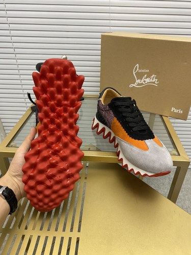 Christian Louboutin Mens Shoes Sneakers Luxury Brand Red Bottom Design Sports Footwears