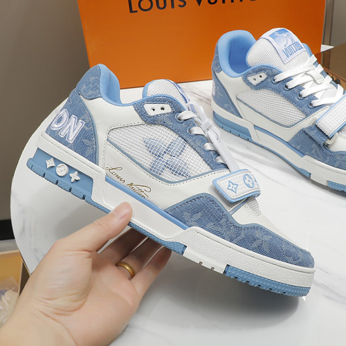 Louis Vuitton Men Shoes Fashion Sneakers Design Luxury Brand LV TRAINER SNEAKER with Original Box 1A9ZI6