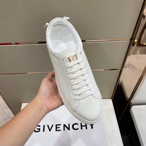 Givenchy Men Shoes Fashion Type Luxury Brand GIVENCHY SNEAKERS IN LEATHER WITH LATEX BAND with Original Box