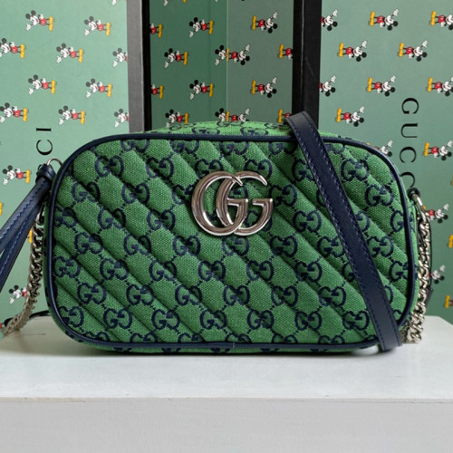 Gucci Womens Bags GG Marmont small matelassé shoulder bag Luxury Brand with Original Box 447632 DTD1T 1000