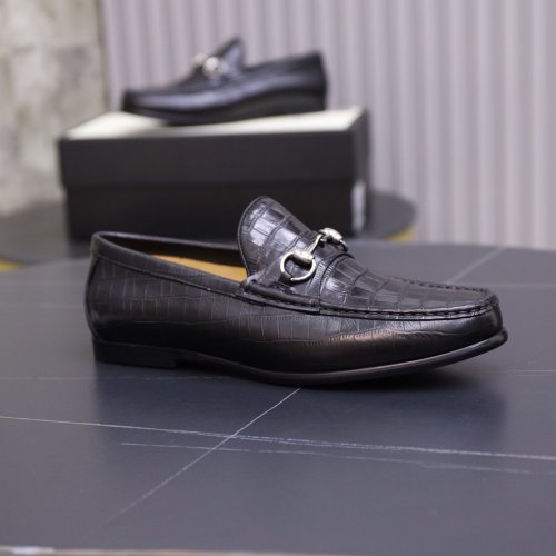 Gucci Mens Shoes Leather Design Luxury Brand Business Dress Shoes for Men with Original Box