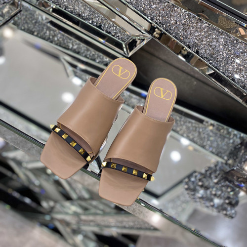 Valentino Womens Shoes Rockstud Sandals Mules 6.5cm