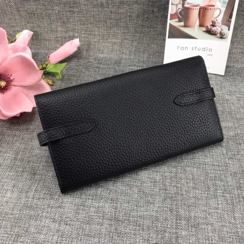 Hermes Womens Mens Wallets Purse Kelly Bag Clutch Leather Design Coin Bag with Original Box