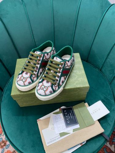 Gucci Womens Shoes Sneakers Luxury Brand Women's Gucci Tennis 1977 sneaker ‎663257 2UX10 9070 with Original Box