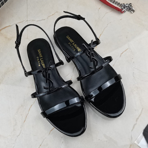 Yves Saint Laurent YSL Women Shoes Sandals Slippers Luxury Brand Genuine Leather Sole Womens Slippers with Original Box