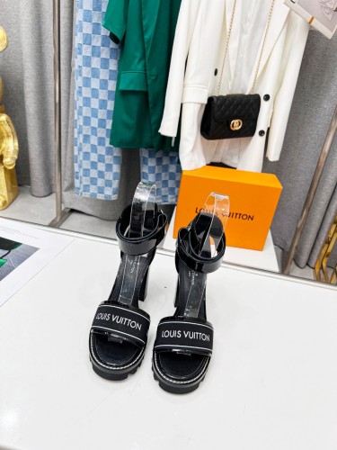 Louis Vuitton Women Shoes Sandals Fashion Summer Luxury Brand PODIUM PLATFORM SANDAL with Original Box Womens Sandals