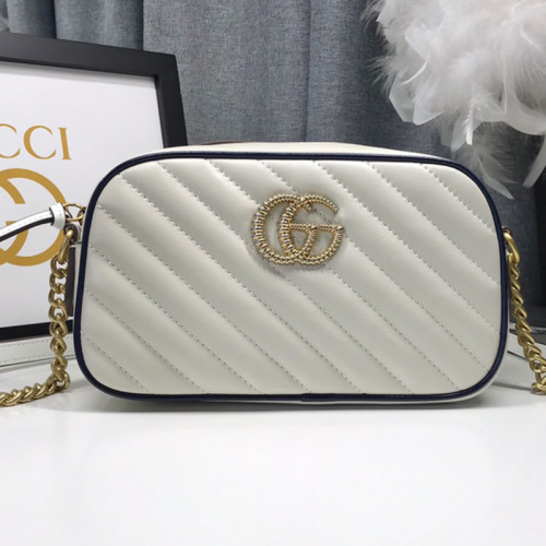 Gucci Womens Bags GG Marmont small matelassé shoulder bag Luxury Brand with Original Box 447632 DTD1T 1000