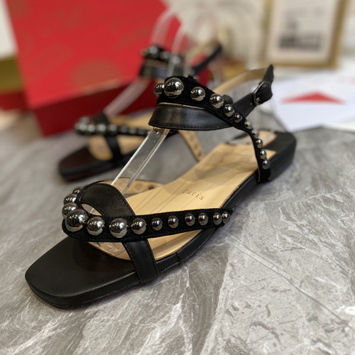 Christian Louboutin Womens Shoes Flat Slide Sandal