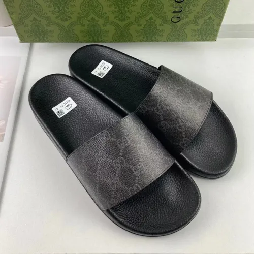 Gucci Mens Shoes Sandals Slides Slippers Luxury Brand Thick Sole Design with Original Box