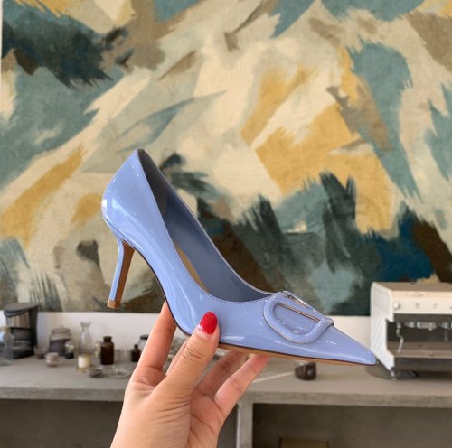 Valentino Women Shoes Mule Flip Flop Sandals VLOGO SIGNATURE CALFSKIN PUMP 80MM Luxury Brand with Original Box