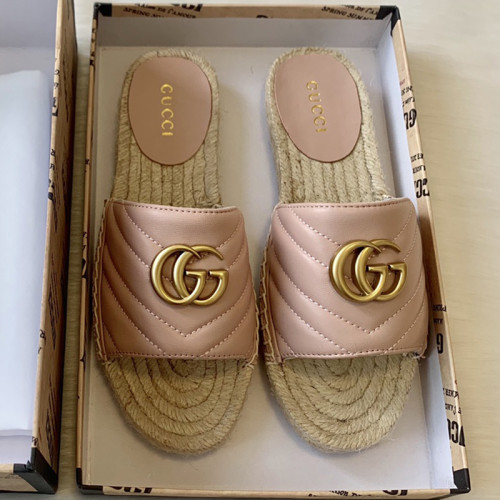 Gucci Womens Shoes Double G Espadrilles 551890 BKO00 1000 Luxury Brand Black Leather Platform Espadrille With Double G with Original Box