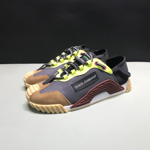 Dolce&Gabbana Men Shoes Luxury Brand Fashion Type Ns1 Slip On Sneakers In Mixed Materials