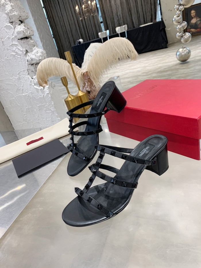 Valentino Women Shoes Mule Flip Flop Sandals ROMAN STUD SLIDE SANDAL IN QUILTED NAPPA with Original Box Luxury Brand