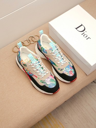 Dior Mens Shoes Sneakers Luxury Brand Breathable Design Casual Shoes for Men with Original Box