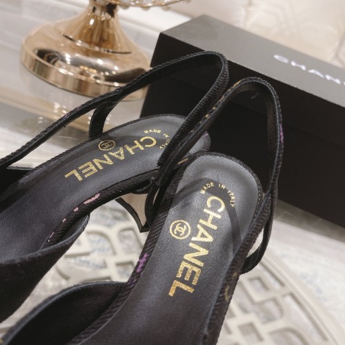 Chanel Womens Shoes Sandals Slingbacks Luxury Brand Design with Original Box Women Slippers Slingback 6cm Heel