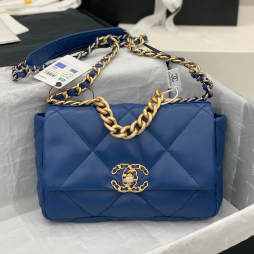 Chanel Womens Bags Shoulder Messenger Bags Chanel 19 Flap Bag Luxury Brand with Original Box