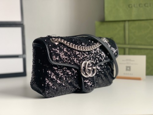 Gucci Womens Bags Shoulder Messenger Bag Luxury Brand Small GG Marmont bag with Original Box