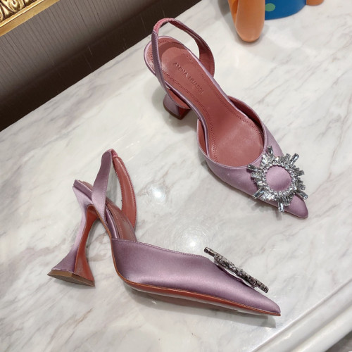 Amina Muaddi Womens Shoes Sandals Slippers Luxury Brand Fashion Pumps for Women with Original Box