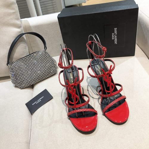 Saint Laurent YSL Womens Shoes Sandals High Heel 10.5cm