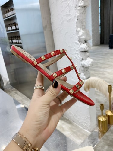 Valentino Women Shoes Mule Flip Flop Sandals ROMAN STUD SLIDE SANDAL IN QUILTED NAPPA with Original Box Luxury Brand