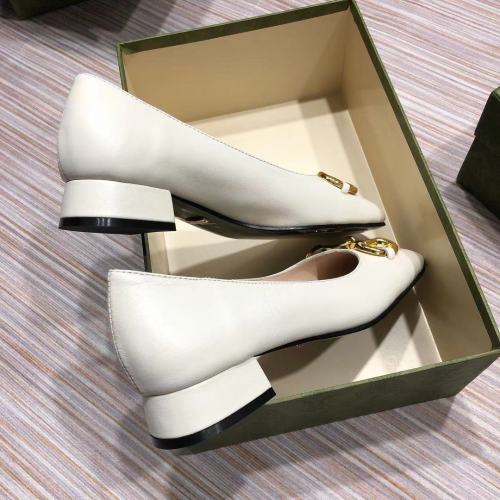 Gucci Womens Shoes Women's Low-heel Pump with Horsebit
