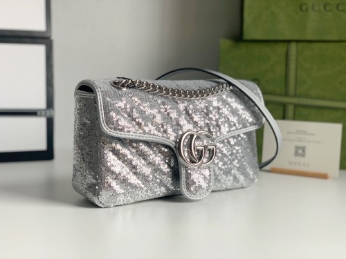 Gucci Womens Bags Shoulder Messenger Bag Luxury Brand Small GG Marmont bag with Original Box