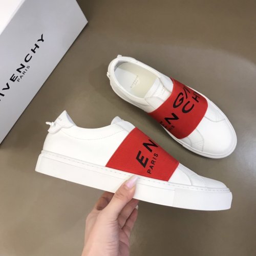 Givenchy Men Shoes Fashion Type Luxury Brand GIVENCHY SNEAKERS IN LEATHER WITH LATEX BAND with Original Box
