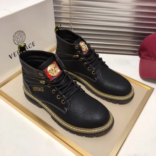 Versace Men Shoes Boots Fashion Design Luxury Brand