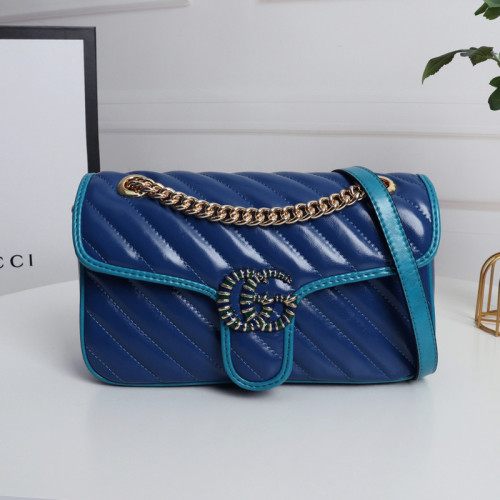 Gucci Womens Bags Shoulder Messenger Bag Luxury Brand Small GG Marmont bag with Original Box