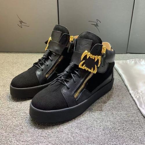 Giuseppe Zanotti Mens Shoes Luxury Brand High Top Sneakers Coby