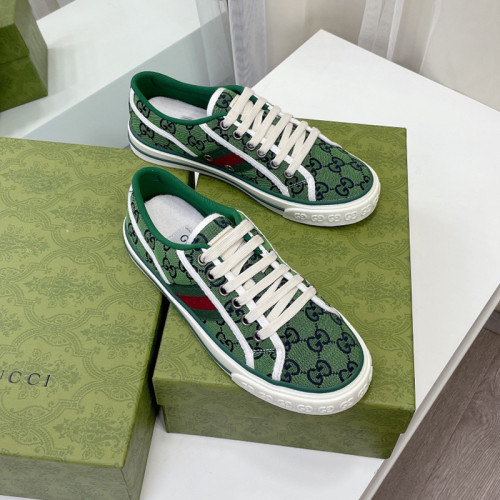 Gucci Womens Shoes Fashion Type Luxury Brand Leather Women's Gucci Tennis 1977 GG Multicolor sneaker with Original Box