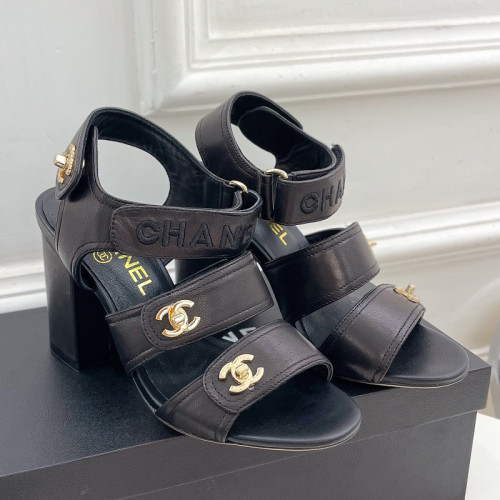 Chanel Womens Shoes Sandals Slippers Luxury Brand Design with Original Box Women Sandals 8cm Heel