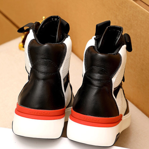 Givenchy Men Shoes Boots Fashion Sneakers Luxury Brand Two-Toned Wing High-Top Sneakers In Leather BH002JH0K6-004