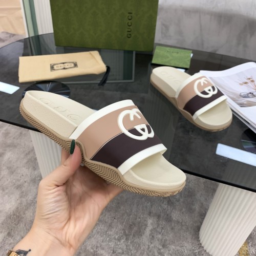 Gucci Men Womens Shoes Interlocking G Slide Sandal