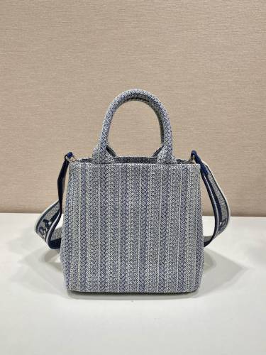 Prada Womens Bags Shoulder Messenger Bags Handbags Luxury Brand Prada Embroidered handbag 1BA343_2FJ7_F0049_V_NOO with Original Box