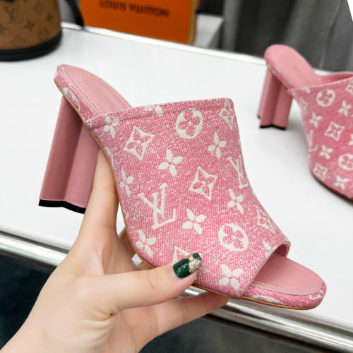 Louis Vuitton Womens Shoes Sandals Slippers Luxury Brand SILHOUETTE MULE 1A9PX4 Monogram denim with Original Box