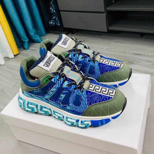 Versace Women Shoes Fashion Design Luxury Brand TRIGRECA SNEAKERS with Original Box