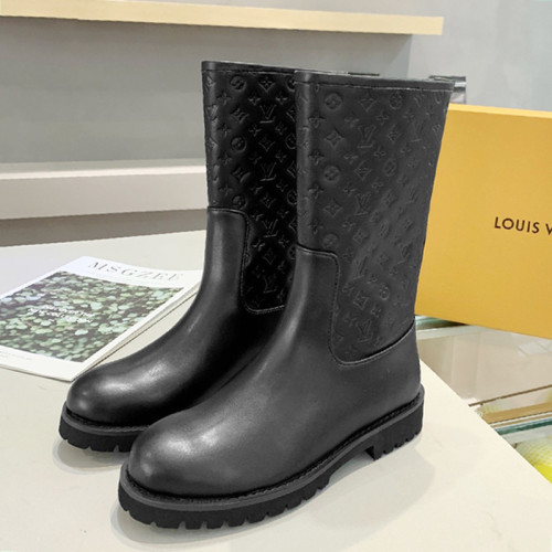 Louis Vuitton Women Shoes Boots Fashion Ankle Boots Luxury Brand Leather Design with Original Box