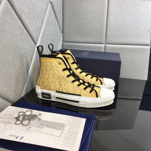 Dior Men Shoes Sneakers Casual Luxury Brand B23 Low-Top Sneaker with Original Box