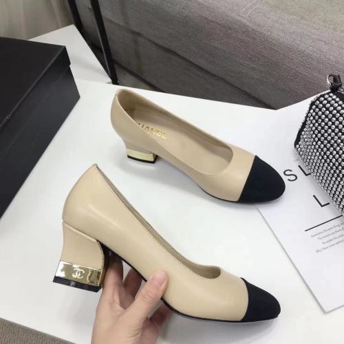 Chanel Womens Shoes Leather Pumps