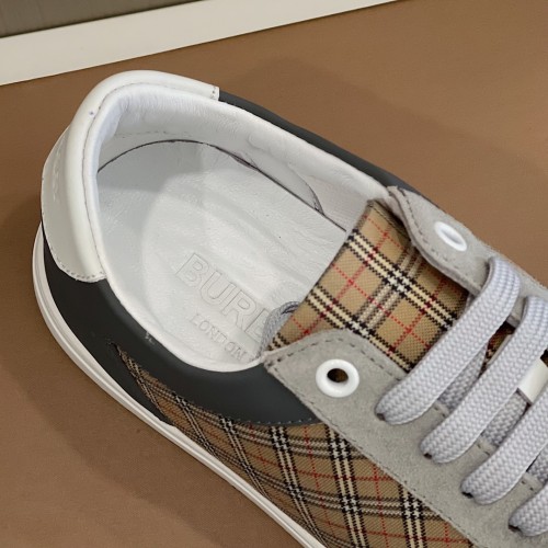Burberry Mens Shoes Sneakers Fashion Type Luxury Brand Vintage Check Cotton Sneaker with Original Box